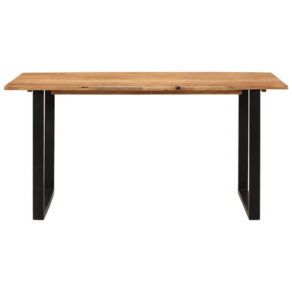286473 vidaXL Dining Table 154x80x76 cm Solid Acacia Wood