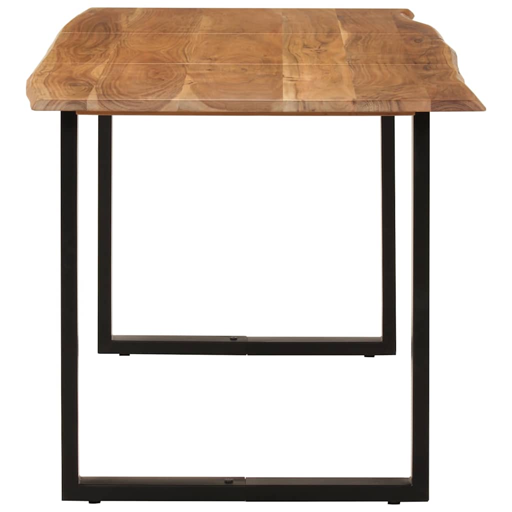 286473 vidaXL Dining Table 154x80x76 cm Solid Acacia Wood
