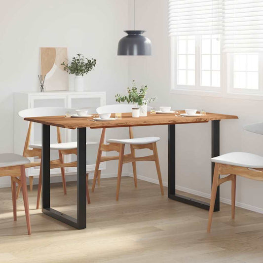 286473 vidaXL Dining Table 154x80x76 cm Solid Acacia Wood