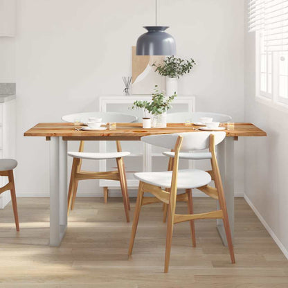 286477 vidaXL Dining Table 154x80x76 cm Solid Acacia Wood