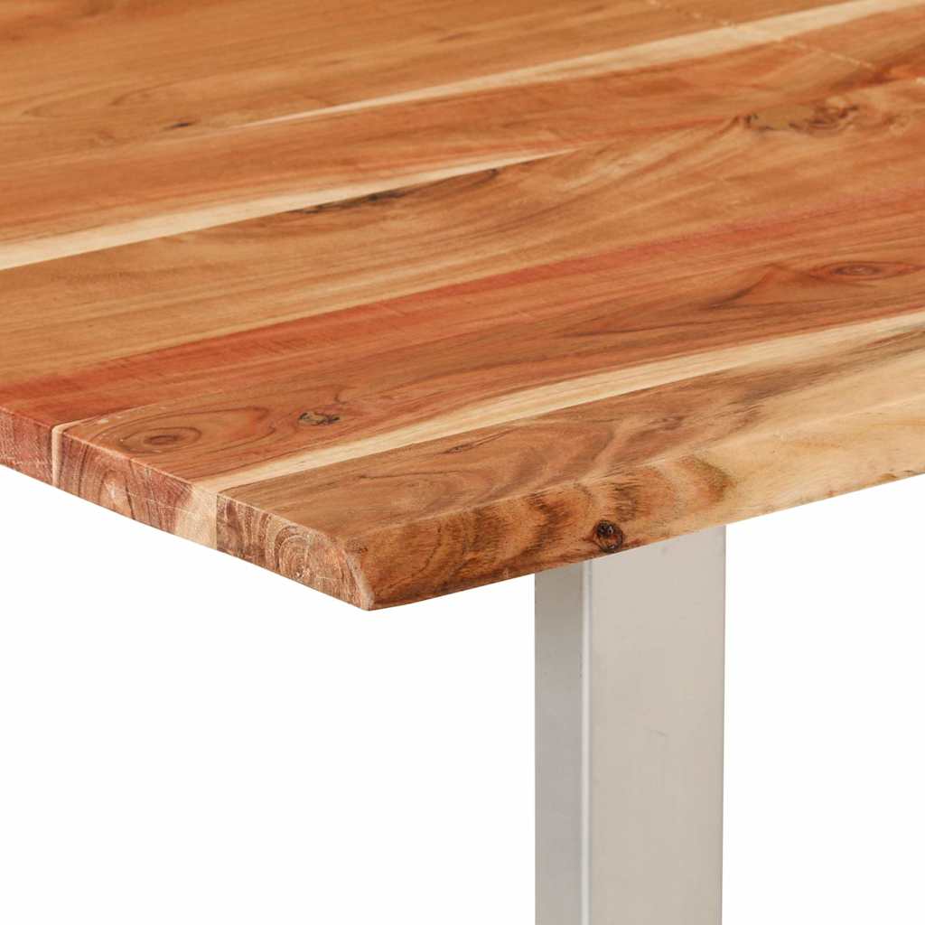 286477 vidaXL Dining Table 154x80x76 cm Solid Acacia Wood