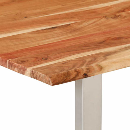 286477 vidaXL Dining Table 154x80x76 cm Solid Acacia Wood