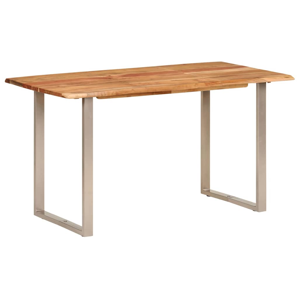 286478 vidaXL Dining Table 140x70x76 cm Solid Acacia Wood
