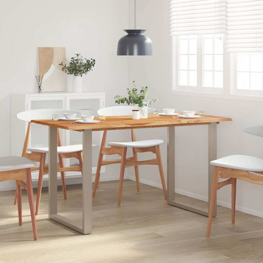 286478 vidaXL Dining Table 140x70x76 cm Solid Acacia Wood