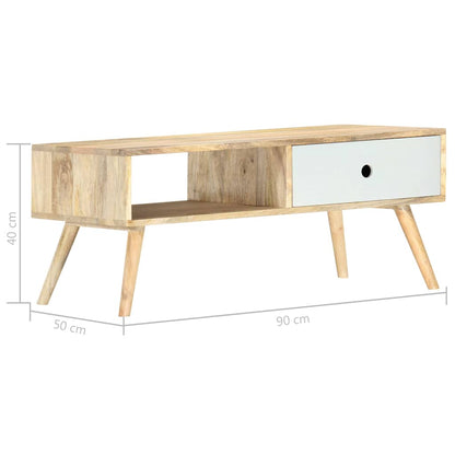 286482 vidaXL Coffee Table 90x50x40 cm Solid Mango Wood