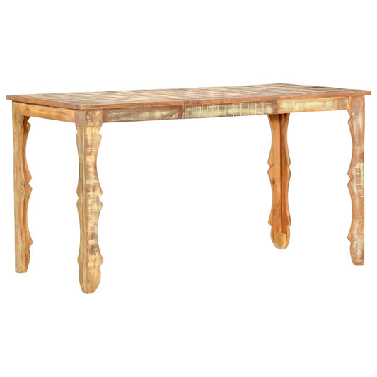 286489 vidaXL Dining Table 140x70x76 cm Solid Reclaimed Wood