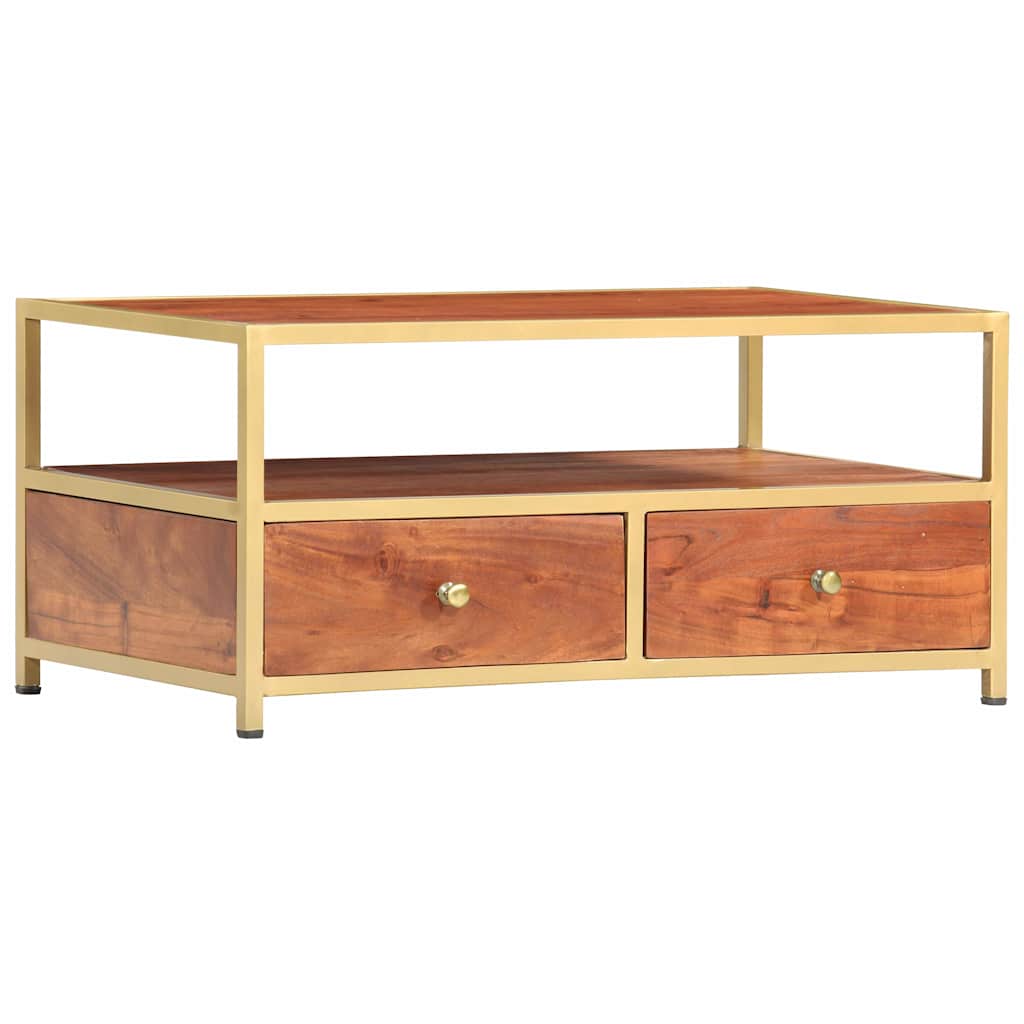 286187 vidaXL Coffee Table 90x50x40 cm Solid Acacia Wood