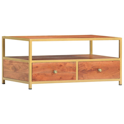 286187 vidaXL Coffee Table 90x50x40 cm Solid Acacia Wood