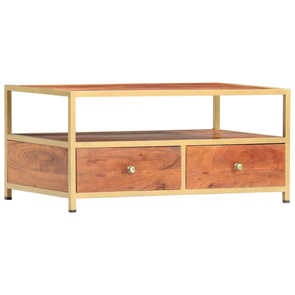 286187 vidaXL Coffee Table 90x50x40 cm Solid Acacia Wood