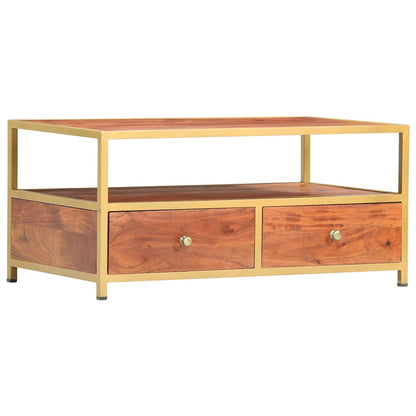 286187 vidaXL Coffee Table 90x50x40 cm Solid Acacia Wood