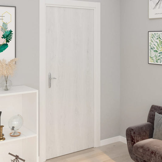Adhesive Door Film | Set of 2 | White wood | PVC | 210 x 90 cm