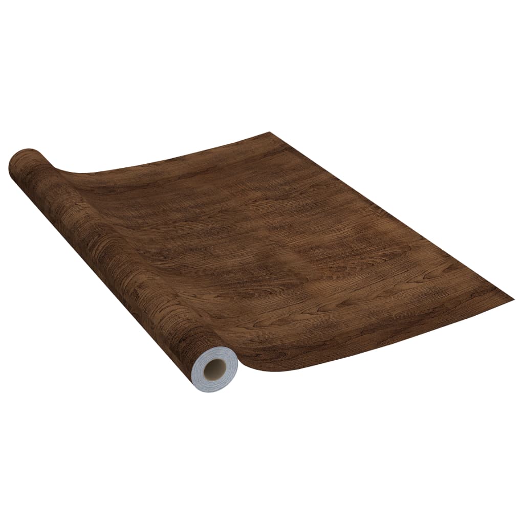 Adhesive Door Film | Set of 2 | Dark oak | PVC | 210x90 cm