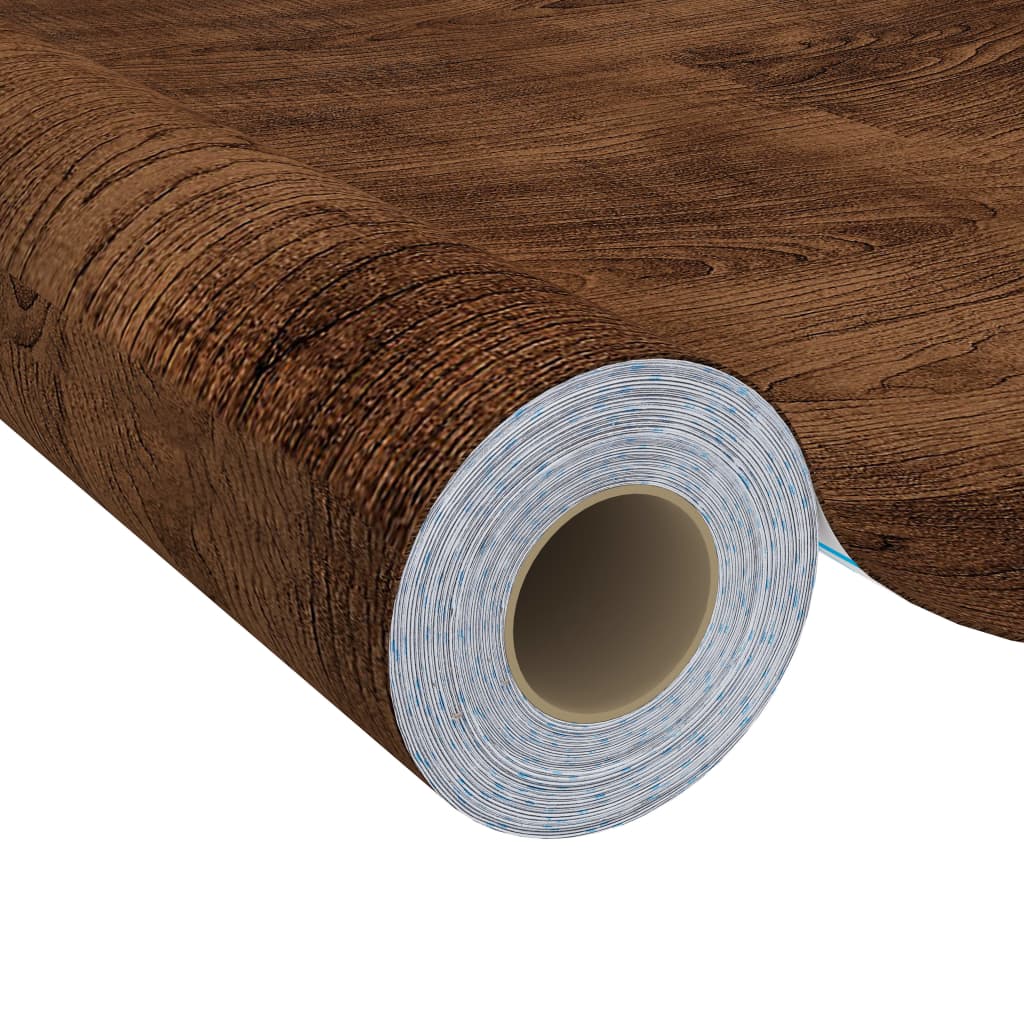 Adhesive Door Film | Set of 2 | Dark oak | PVC | 210x90 cm