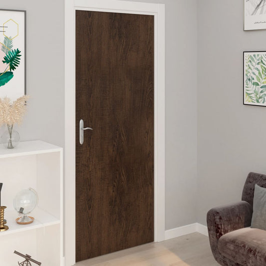 Adhesive Door Film | Set of 2 | Dark oak | PVC | 210x90 cm