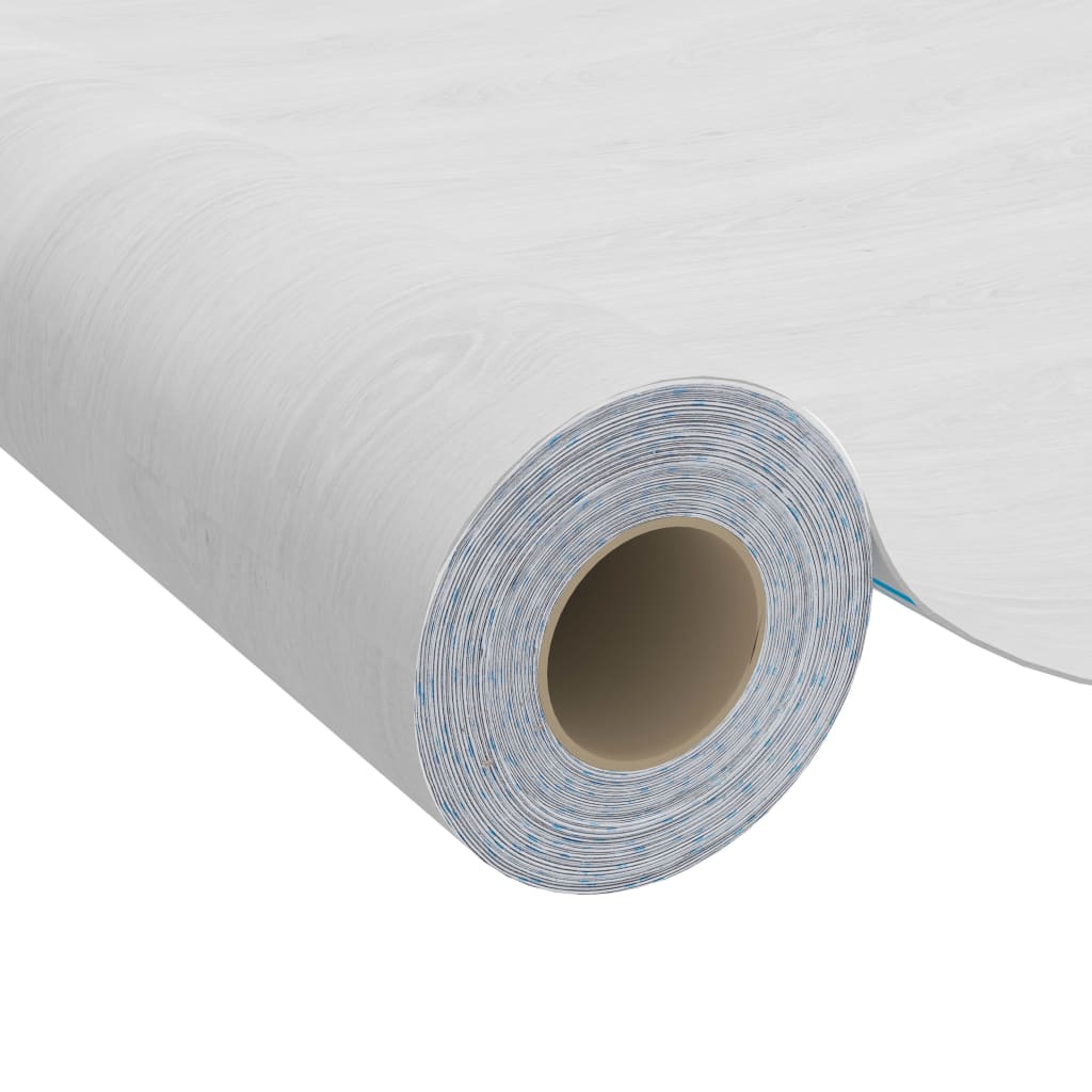 Self-adhesive Furniture Film White Wood 500x90 cm PVC