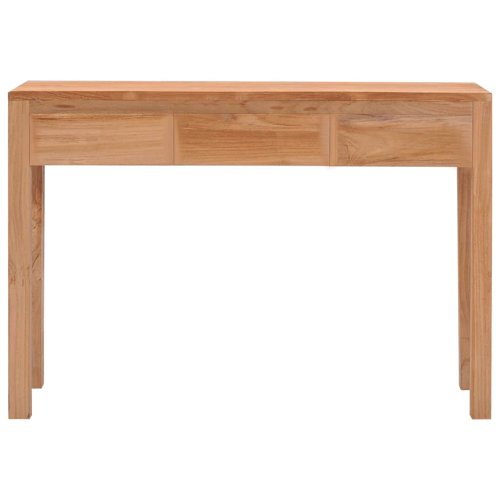 287229 vidaXL Console Table 110x35x75 cm Solid Teak Wood