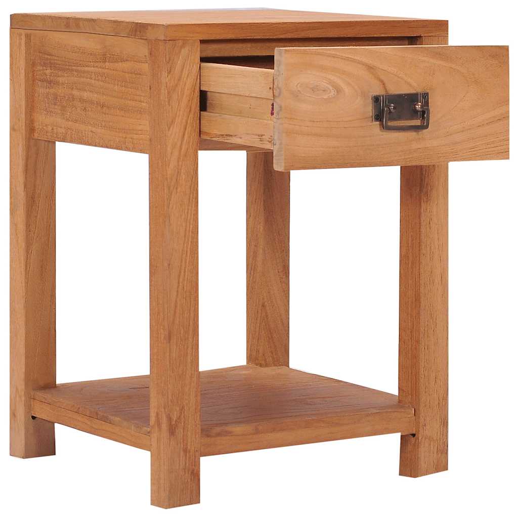 287231 vidaXL Bedside Cabinet 35x35x50 cm Solid Teak Wood