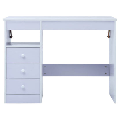 287448 vidaXL Children Drawing Study Desk Tiltable White