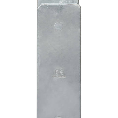 Fence Anchors 6 pcs Silver 8x6x60 cm Galvanised Steel