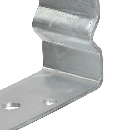 Fence Anchors 12 pcs Silver 8x6x15 cm Galvanised Steel