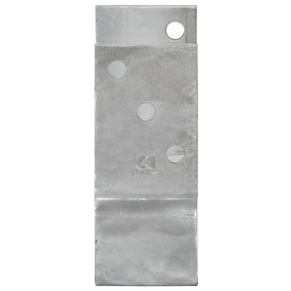 Fence Anchors 6 pcs Silver 10x6x15 cm Galvanised Steel