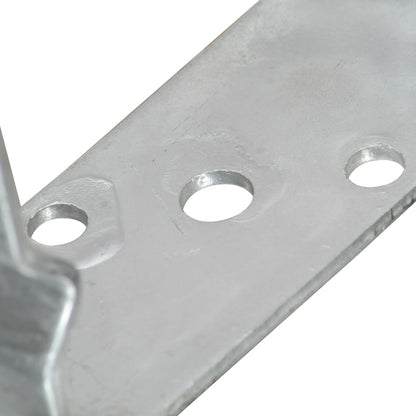Fence Anchors 6 pcs Silver 12x6x15 cm Galvanised Steel