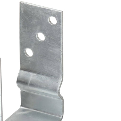 Fence Anchors 6 pcs Silver 14x6x15 cm Galvanised Steel