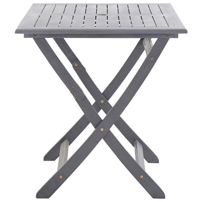 Garden Dining Set | Grey | Solid acacia wood | Medium | Foldable