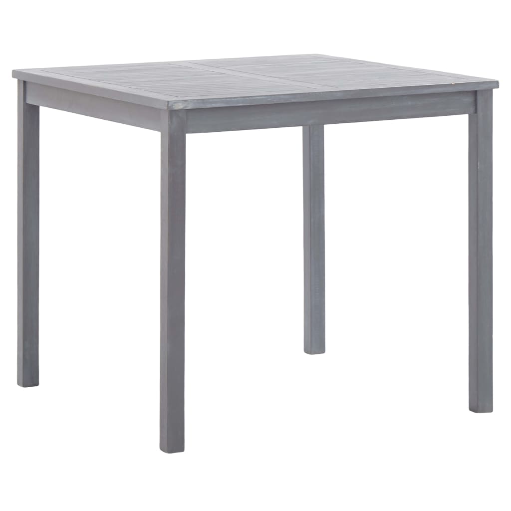 Garden Dining Set | Grey | Solid acacia wood | Medium | Foldable