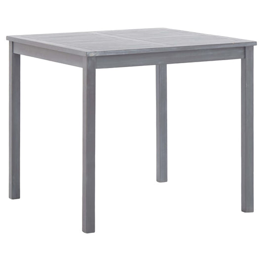 Garden Dining Set | Grey | Solid acacia wood | Medium | Foldable