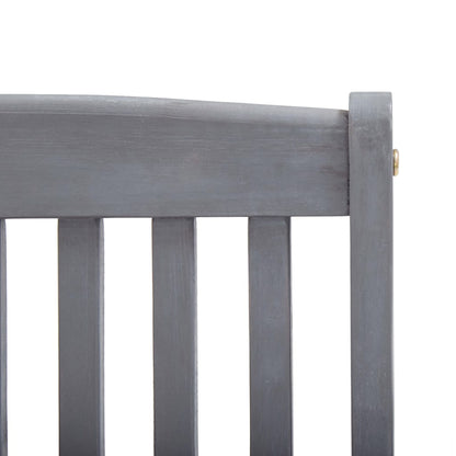 Garden Dining Set | Grey | Solid acacia wood | Medium | Foldable