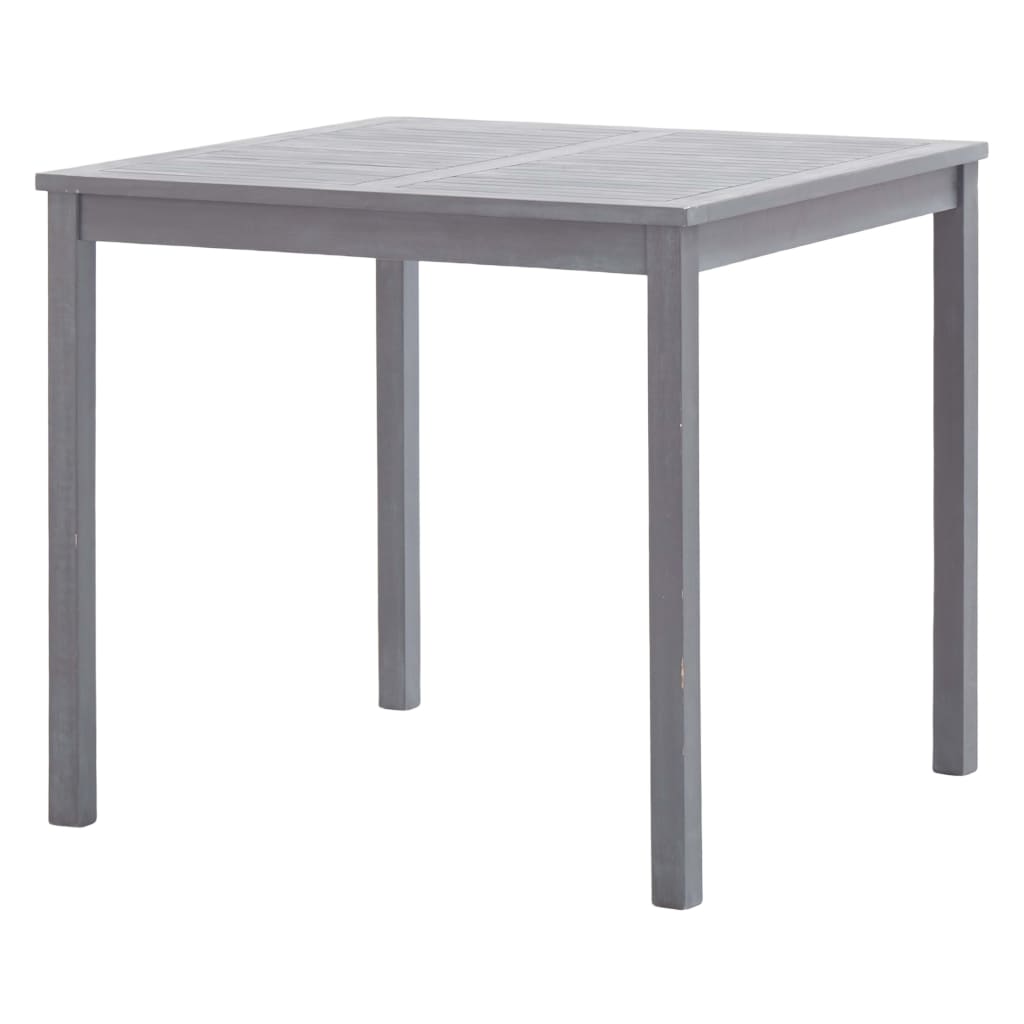 Garden Dining Set | Grey | Solid acacia wood | Medium | Foldable