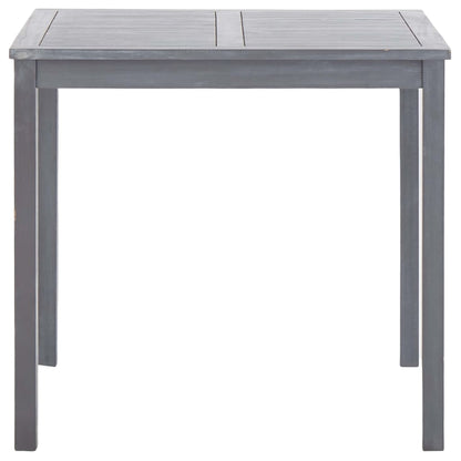 Garden Dining Set | Grey | Solid acacia wood | Medium | Foldable