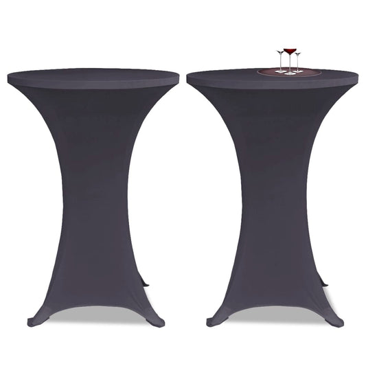Stretch Table Cover 4 pcs 70 cm Anthracite