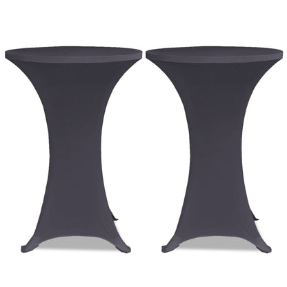 Stretch Table Cover 4 pcs 70 cm Anthracite