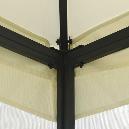 Gazebo with Nets 300x300x265 cm Cream
