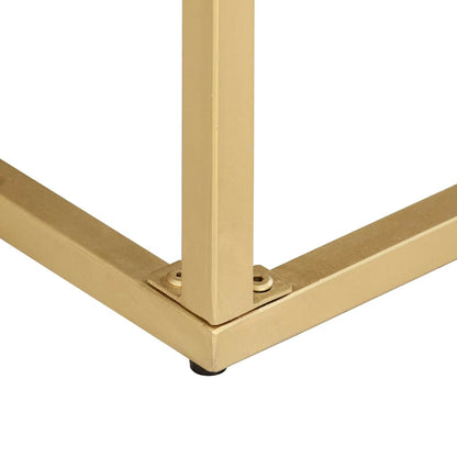 286505 vidaXL Console Table Gold 90x30x75 cm Solid Mango Wood