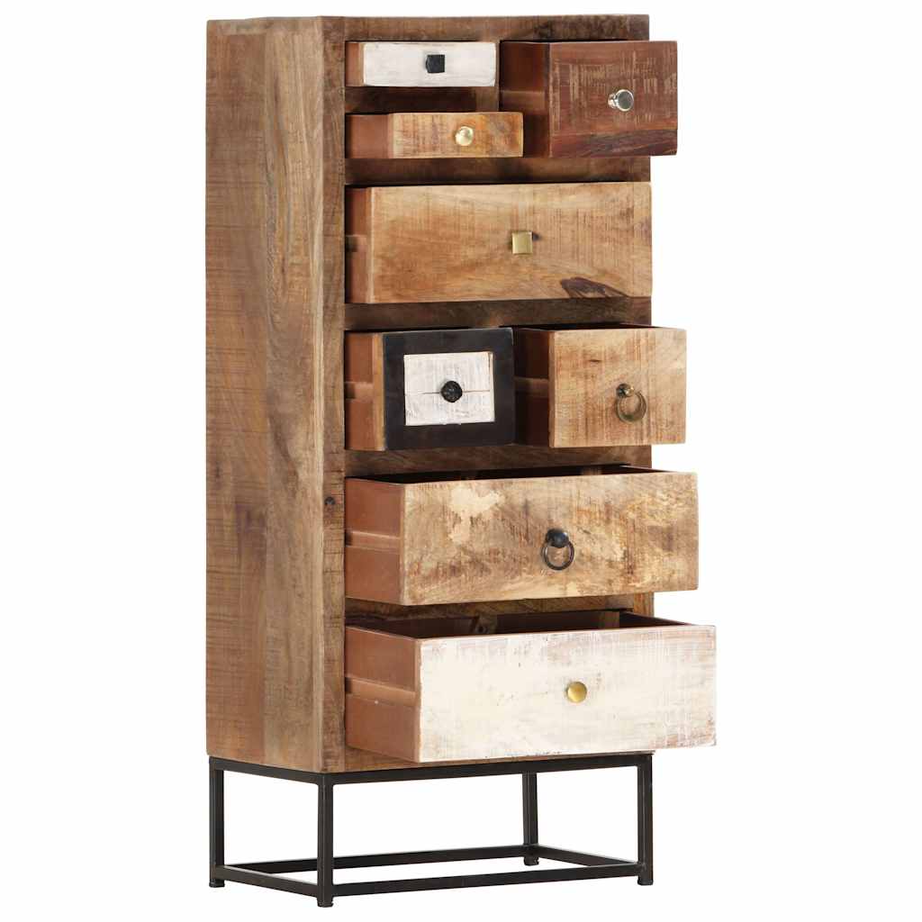 286508 vidaXL Drawer Cabinet 45x30x105 cm Solid Reclaimed Wood