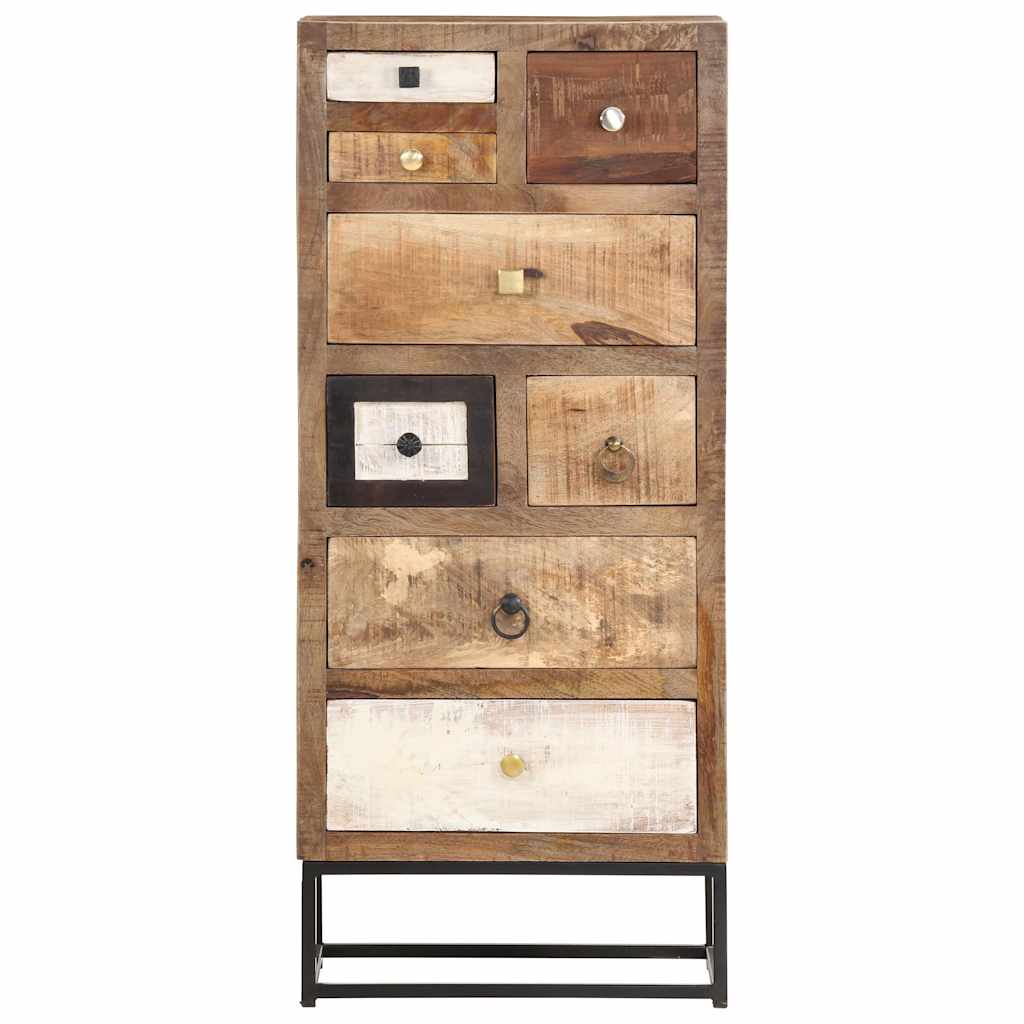 286508 vidaXL Drawer Cabinet 45x30x105 cm Solid Reclaimed Wood