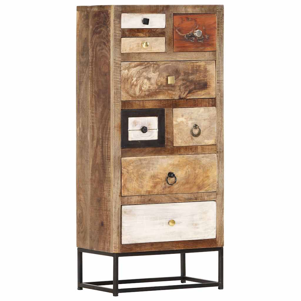 286508 vidaXL Drawer Cabinet 45x30x105 cm Solid Reclaimed Wood