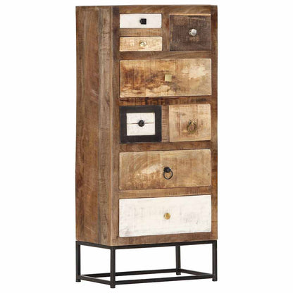 286508 vidaXL Drawer Cabinet 45x30x105 cm Solid Reclaimed Wood