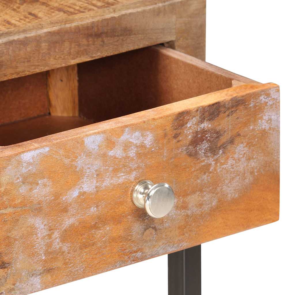 286511 vidaXL Console Table Gold 90x30x75 cm Solid Reclaimed Wood