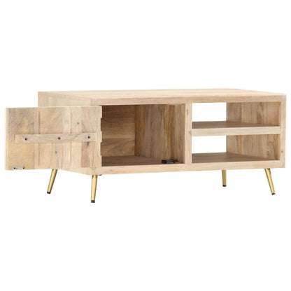 286523 vidaXL Coffee Table 90x45x40 cm Solid Mango Wood