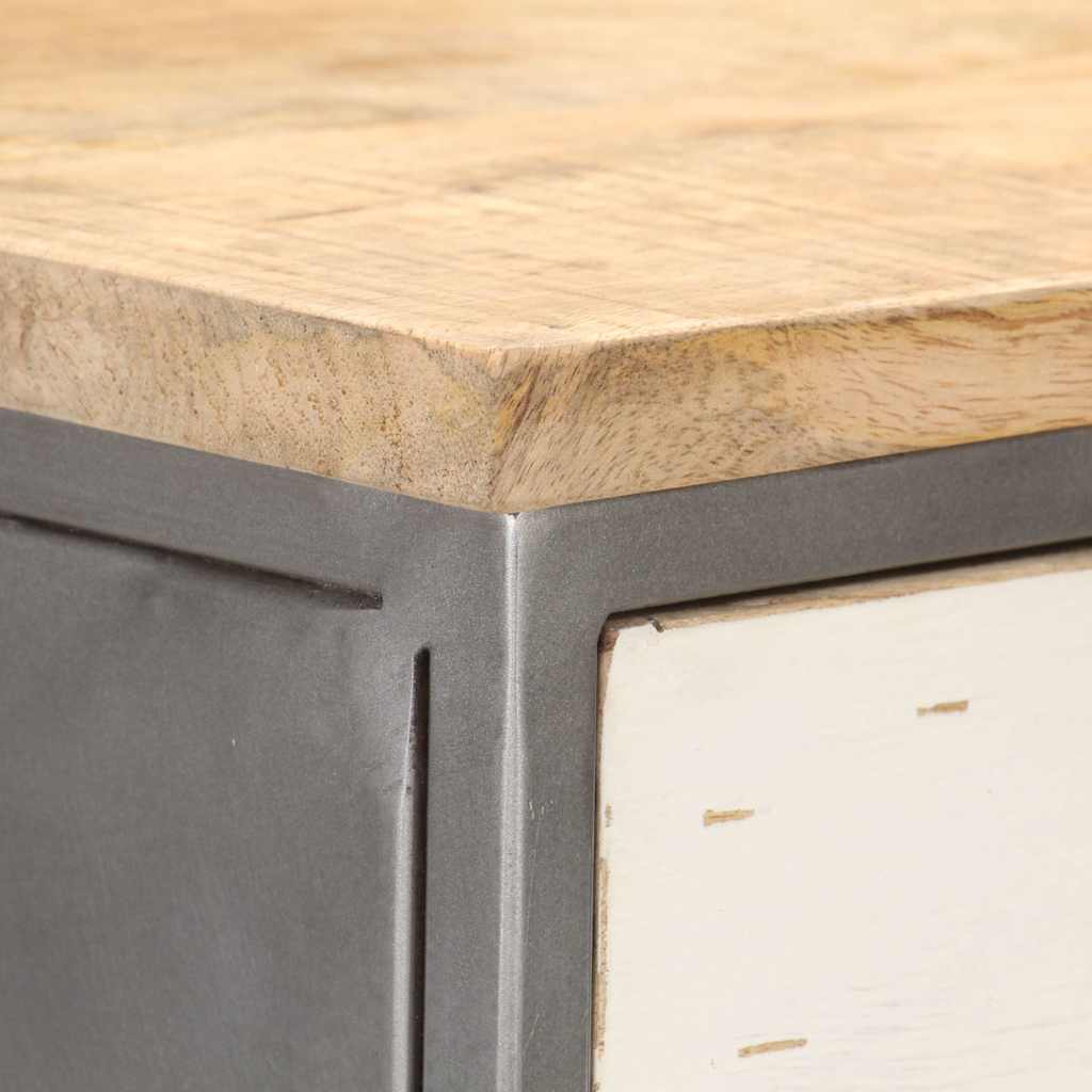 286535 vidaXL Drawer Cabinet 45x30x105 cm Solid Mango Wood