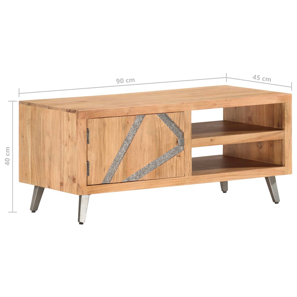 Coffee Table 90x45x40 cm Solid Acacia Wood