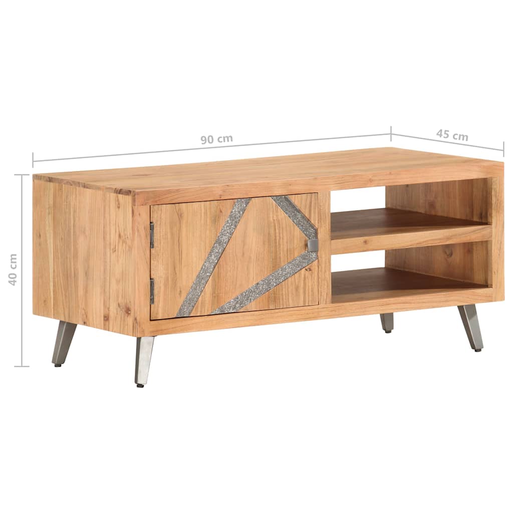 286548 vidaXL Coffee Table 90x45x40 cm Solid Acacia Wood