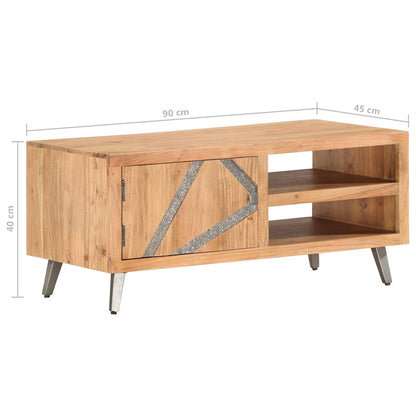 286548 vidaXL Coffee Table 90x45x40 cm Solid Acacia Wood