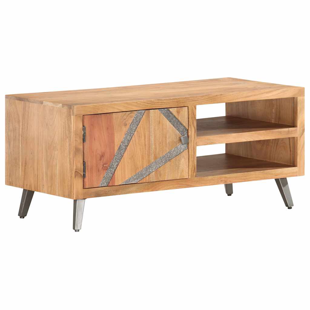 286548 vidaXL Coffee Table 90x45x40 cm Solid Acacia Wood