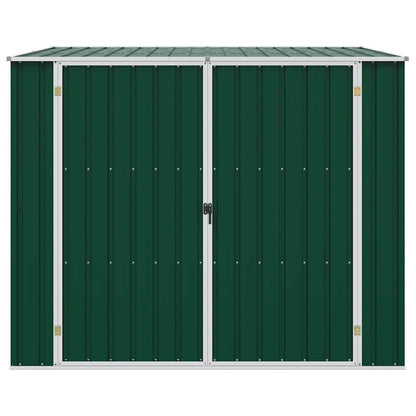 Garden Shed Green 195x198x159 cm Galvanised Steel