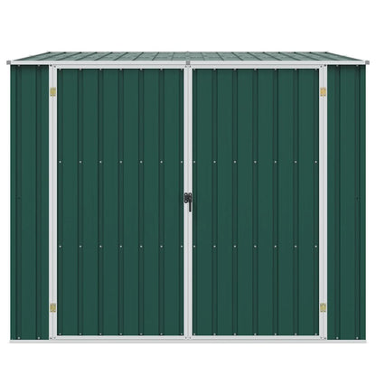 Garden Shed Green 195x198x159 cm Galvanised Steel